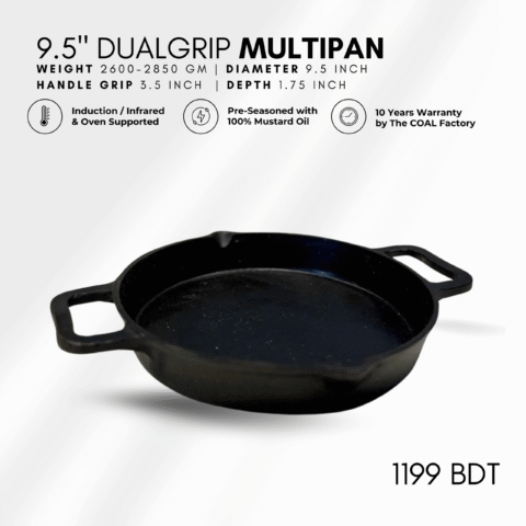 Find #1 Authentic Cast-Iron Skillets, Frypans, Koraai in Dhaka, Bangladesh | Order Online - COAL Cookware 18 11 scaled