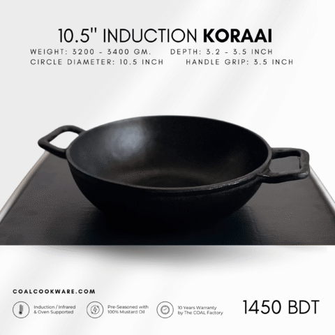 Find #1 Authentic Cast-Iron Skillets, Frypans, Koraai in Dhaka, Bangladesh | Order Online - COAL Cookware 6 1 scaled