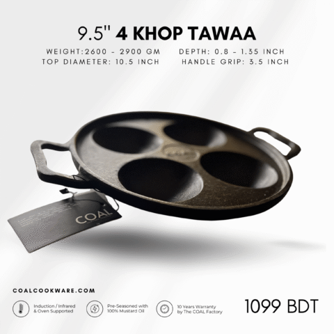 Find #1 Authentic Cast-Iron Skillets, Frypans, Koraai in Dhaka, Bangladesh | Order Online - COAL Cookware 8 3 scaled